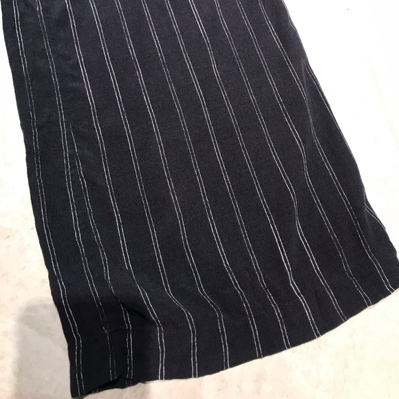 Wilfred Pinstripe Faun Wide-Leg Pant - Picture 9 of 16